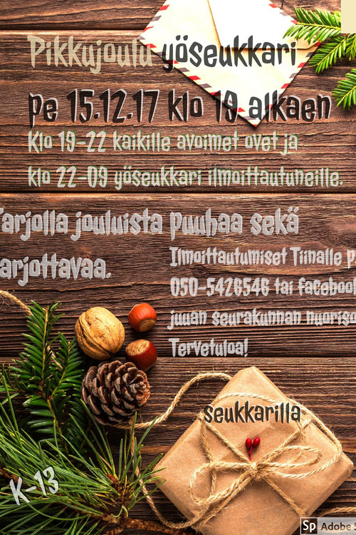 Pikkujoulu yöseukkari Pikkujoulu yöseukkari